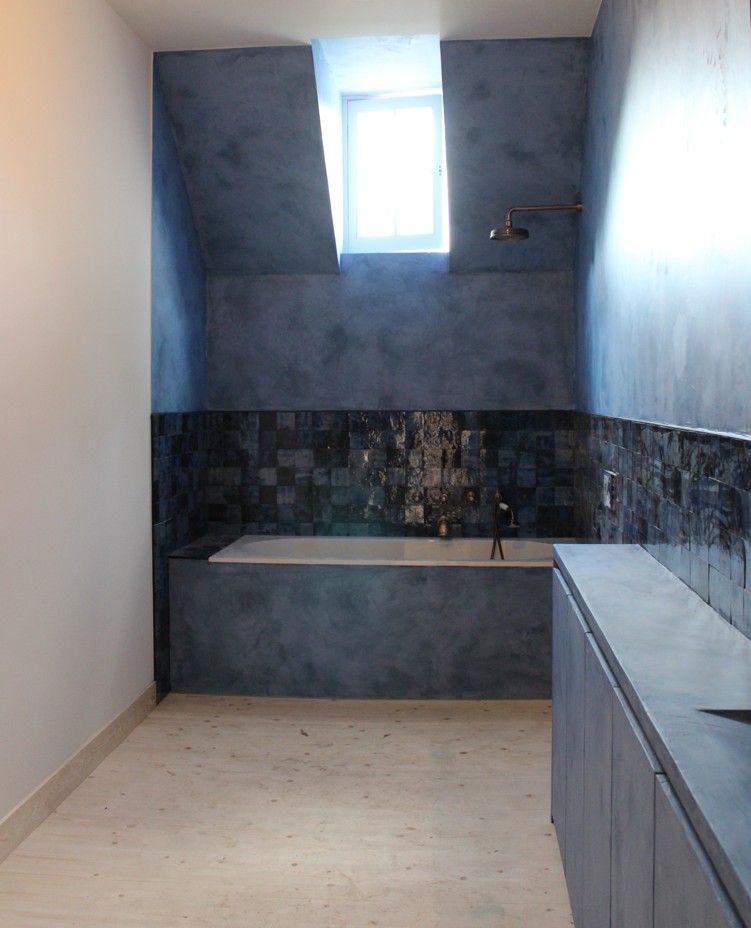 Mortex badkamer blauw Blue Jeans